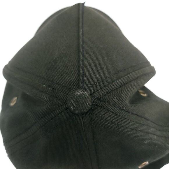 John Deere Black Cap Hat Used Snap Back Mens Unisex One Size Fits Most - Picture 6 of 10